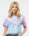Colortone Women's Tie - Dyed Crop T-Shirt - Colortone 1050 Cotton Candy XS Short Sleeve T-Shirts
