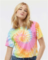 Colortone Women's Tie - Dyed Crop T-Shirt - Colortone 1050 Eternity XS Short Sleeve T-Shirts