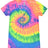 Colortone Women's Tie - Dyed V - Neck T-Shirt - Colortone 1075 Neon Rainbow XS Short Sleeve T-Shirts