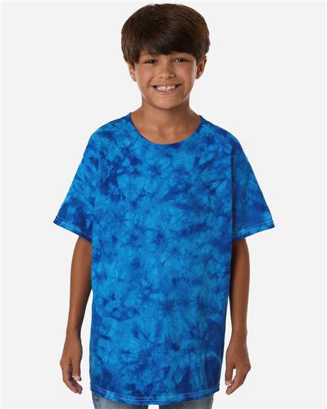 Colortone Youth Crystal Wash T-Shirt - Colortone 1390Y Crystal Royal XS Short Sleeve T-Shirts