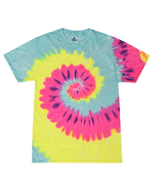 Colortone Youth Multi - Color Tie - Dyed T-Shirt - Colortone 1000Y Blast XS Short Sleeve T-Shirts