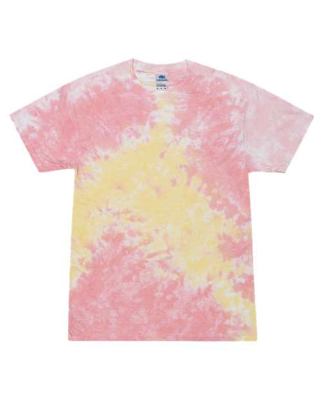 Colortone Youth Multi - Color Tie - Dyed T-Shirt - Colortone 1000Y Funnel Cake XS Short Sleeve T-Shirts