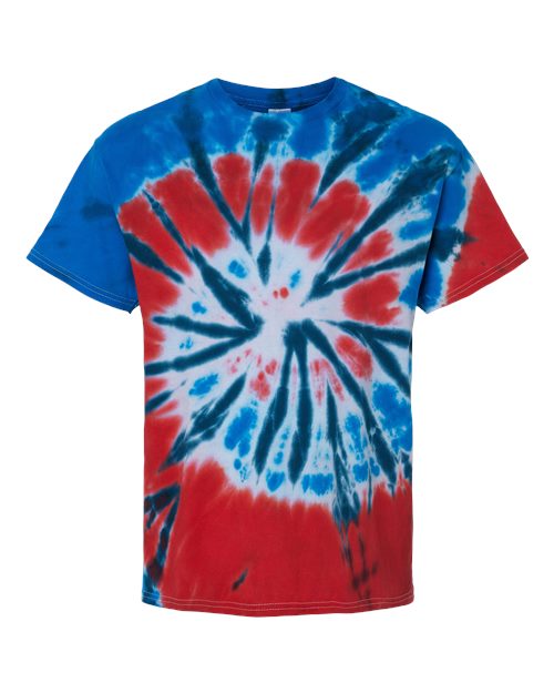 Colortone Youth Multi - Color Tie - Dyed T-Shirt - Colortone 1000Y Independence XS Short Sleeve T-Shirts