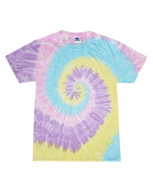 Colortone Youth Multi - Color Tie - Dyed T-Shirt - Colortone 1000Y Jellybean XS Short Sleeve T-Shirts