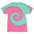 Colortone Youth Multi - Color Tie - Dyed T-Shirt - Colortone 1000Y Mint Fusion XS Short Sleeve T-Shirts