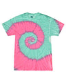 Colortone Youth Multi - Color Tie - Dyed T-Shirt - Colortone 1000Y Mint Fusion XS Short Sleeve T-Shirts