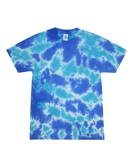 Colortone Youth Multi - Color Tie - Dyed T-Shirt - Colortone 1000Y Multi Blue XS Short Sleeve T-Shirts