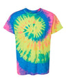 Colortone Youth Multi - Color Tie - Dyed T-Shirt - Colortone 1000Y Neon Rainbow XS Short Sleeve T-Shirts