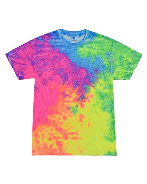 Colortone Youth Multi - Color Tie - Dyed T-Shirt - Colortone 1000Y Quest XS Short Sleeve T-Shirts
