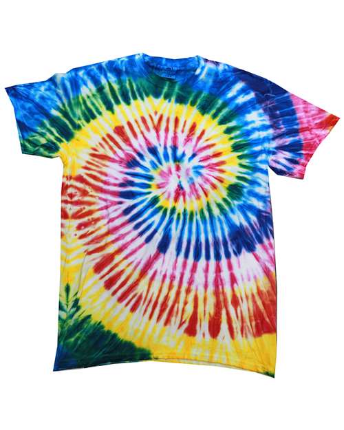 Colortone Youth Multi - Color Tie - Dyed T-Shirt - Colortone CD1000Y Santa Barbara XS Short Sleeve T-Shirts