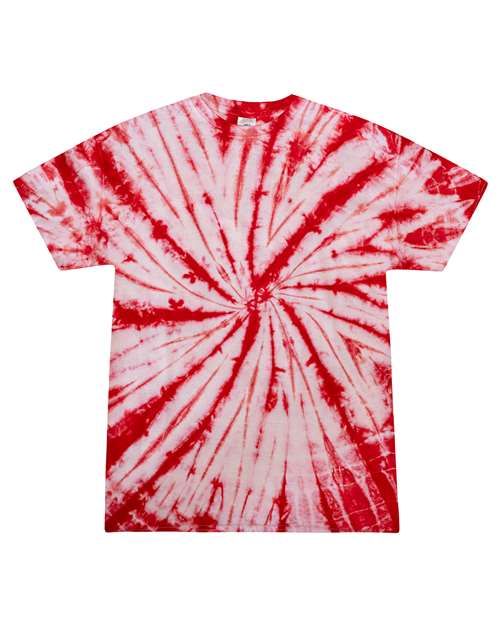 Colortone Youth Multi - Color Tie - Dyed T-Shirt - Colortone CD1000Y White/ Red XS Short Sleeve T-Shirts