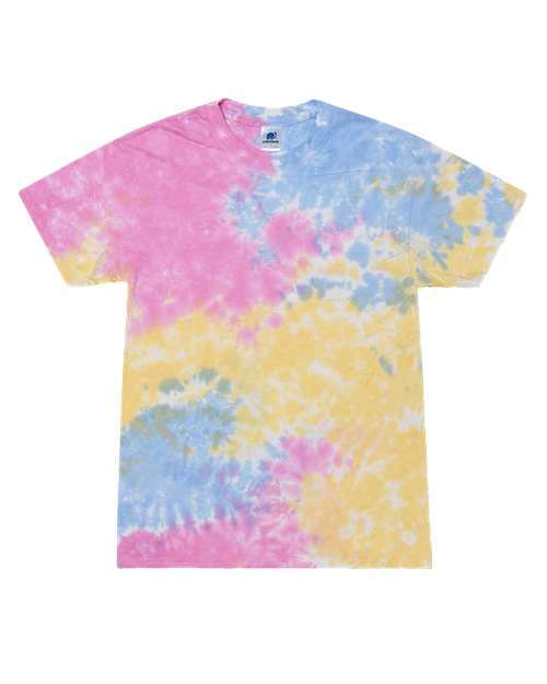 Colortone Youth Multi - Color Tie - Dyed T-Shirt - Sherbet - Colortone 1000Y Sherbet XS Short Sleeve T-Shirts