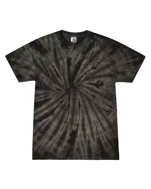 Colortone Youth Multi - Color Tie - Dyed T-Shirt - Spider Black - Colortone 1000Y Spider Black XS Short Sleeve T-Shirts