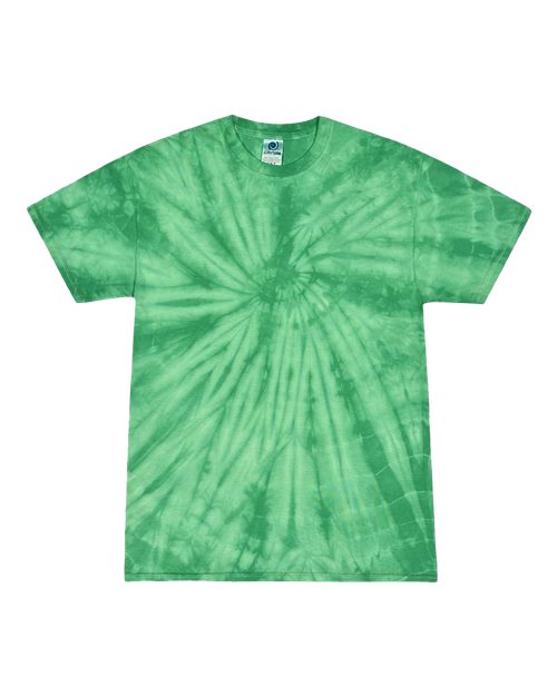 Colortone Youth Multi - Color Tie - Dyed T-Shirt - Spider Kelly - Colortone 1000Y Spider Kelly XS Short Sleeve T-Shirts