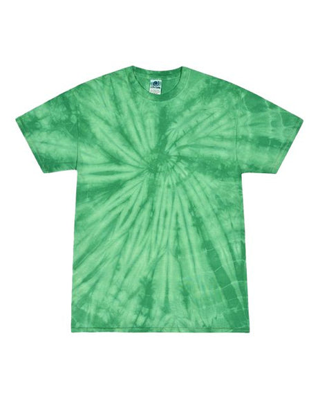 Colortone Youth Multi - Color Tie - Dyed T-Shirt - Spider Kelly - Colortone 1000Y Spider Kelly XS Short Sleeve T-Shirts