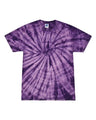 Colortone Youth Multi - Color Tie - Dyed T-Shirt - Spider Purple - Colortone 1000Y Spider Purple XS Short Sleeve T-Shirts