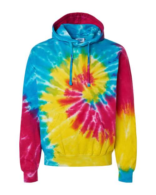 Colortone Youth Tie - Dyed Hooded Sweatshirt - Reactive Rainbow - Colortone 8777Y Reactive Rainbow XS Sweatshirts