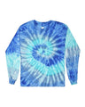 Colortone Youth Tie - Dyed Long Sleeve T-Shirt - Colortone 2000Y Blue Jerry XS Long Sleeve T-Shirts