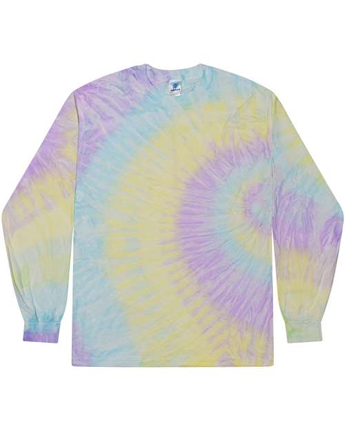 Colortone Youth Tie - Dyed Long Sleeve T-Shirt - Colortone 2000Y Mystique XS Long Sleeve T-Shirts
