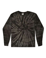 Colortone Youth Tie - Dyed Long Sleeve T-Shirt - Colortone 2000Y Spider Black XS Long Sleeve T-Shirts
