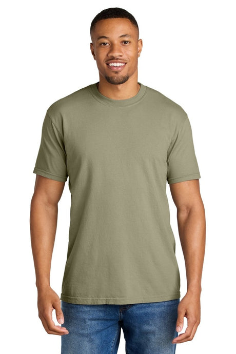Comfort Colors 1717 Ring Spun Tee for Screen Printing Khaki S Short Sleeve T-Shirts