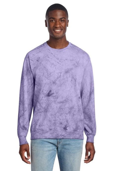 Comfort Colors ® Color Blast Crewneck Sweatshirt 1545 - Comfort Colors 1545 Amethyst S Crewneck Sweatshirts