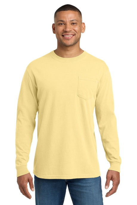 COMFORT COLORS ® Heavyweight Ring Spun Long Sleeve Pocket Tee. 4410 - Comfort Colors 4410 Butter S Short Sleeve T-Shirts