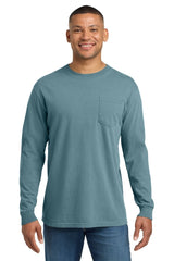 COMFORT COLORS ® Heavyweight Ring Spun Long Sleeve Pocket Tee. 4410 - Comfort Colors 4410 Ice Blue S Short Sleeve T-Shirts