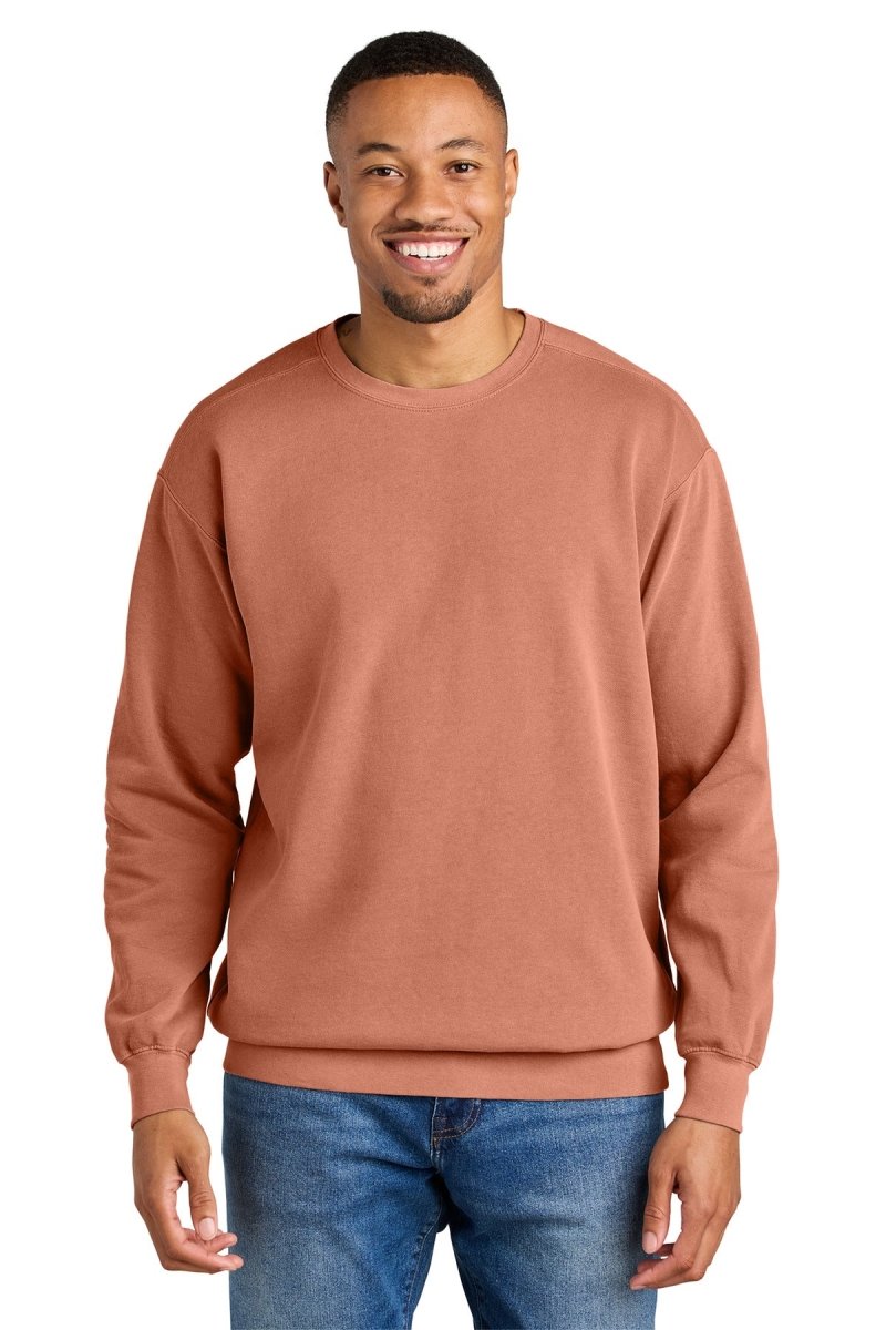 COMFORT COLORS ® Ring Spun Crewneck Sweatshirt. 1566 - Comfort Colors 1566 Terracotta S Crewneck Sweatshirts