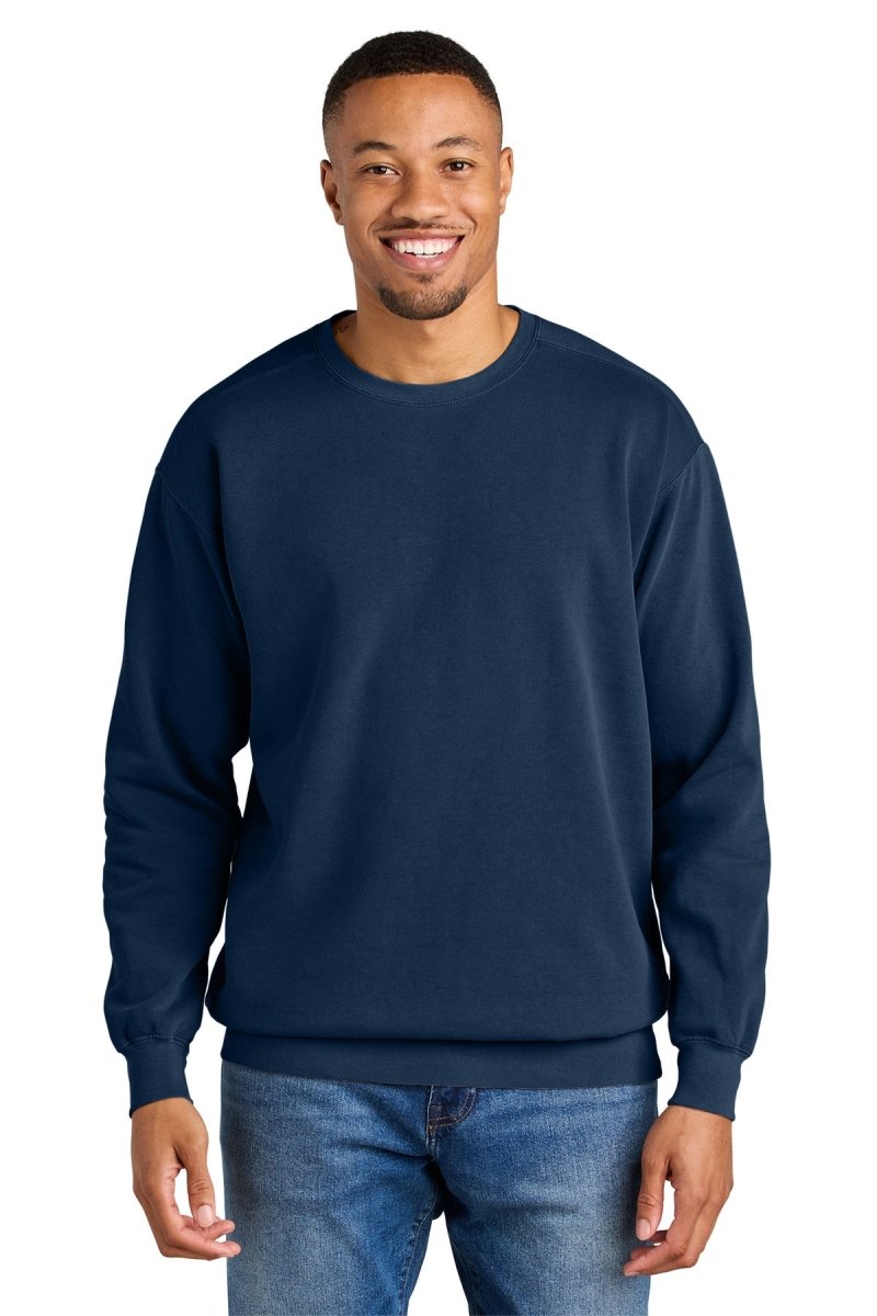 COMFORT COLORS ® Ring Spun Crewneck Sweatshirt. 1566 - Comfort Colors 1566 True Navy S Crewneck Sweatshirts