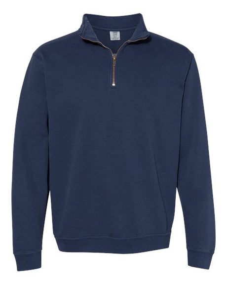Comfort Colors Unisex Garment - Dyed Quarter - Zip Sweatshirt - Comfort Colors 1580 True Navy S Zip Hoodies