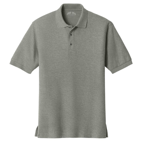 Mens Classic Silk Touch Polo Shirts in 36 Colors and Sizes: XS-6XL-CoolGrey Polos/Knits Joe's USA Cool Grey X-Small