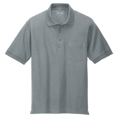 Ladies Silk Touch Polo-CoolGrey Polos/Knits Joe's USA Cool Grey X-Small