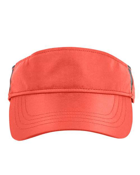 CORE365 Drive Performance Visor - CORE365 CE002 Campus Orange/ Carbon One Size