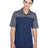 CORE365 Men's Balance Colorblock Performance Piqué Polo - CORE365 CE101 Classic Navy/ Carbon S