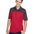 CORE365 Men's Balance Colorblock Performance Piqué Polo - CORE365 CE101 Classic Red/ Carbon S