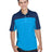 CORE365 Men's Balance Colorblock Performance Piqué Polo - CORE365 CE101 Electric Blue/ Classic Navy S