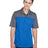 CORE365 Men's Balance Colorblock Performance Piqué Polo - CORE365 CE101 True Royal/ Carbon S