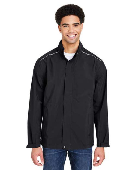 CORE365 Men's Barrier Rain Jacket - CORE365 CE712 Black S
