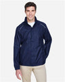 CORE365 Men's Climate Seam Sealed Lightweight Variegated Ripstop Jacket - CORE365 88185 Classic Navy M