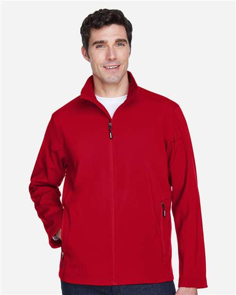 CORE365 Men's Cruise Two - Layer Fleece Bonded Soft Shell Jacket - CORE365 88184 Classic Red 4XL