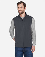 CORE365 Men's Cruise Two - Layer Fleece Bonded Soft Shell Vest - CORE365 CE701 Carbon S