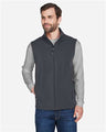 CORE365 Men's Cruise Two - Layer Fleece Bonded Soft Shell Vest - CORE365 CE701 Carbon S
