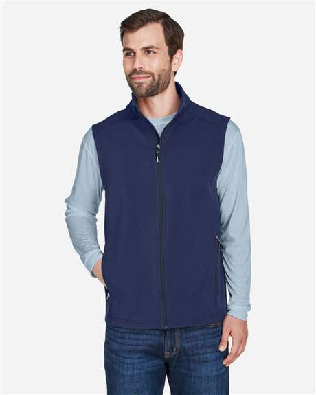 CORE365 Men's Cruise Two - Layer Fleece Bonded Soft Shell Vest - CORE365 CE701 Classic Navy S