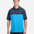 CORE365 Men's Fusion ChromaSoft™ Colorblock Polo - CORE365 CE112C Electric Blue/ Classic Navy Heather S