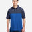 CORE365 Men's Fusion ChromaSoft™ Colorblock Polo - CORE365 CE112C True Royal/ Classic Navy Heather S