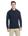 CORE365 Men's Fusion ChromaSoft™ Long Sleeve Pique Polo - CORE365 CE112L Classic Navy XS