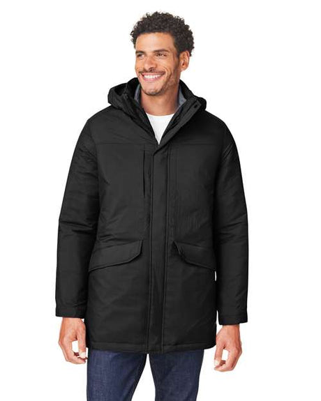 CORE365 Men's Inspire 3 - in - 1 Jacket with Insulated Liner - CORE365 CE725 Black/ Carbon S
