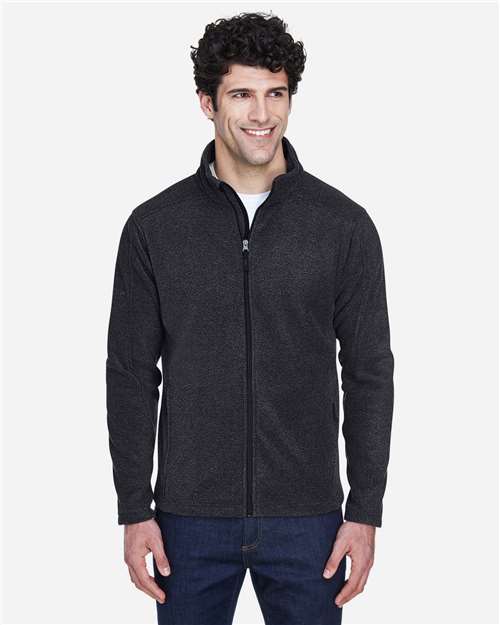 CORE365 Men's Journey Fleece Jacket - CORE365 88190 Heather Charcoal S