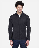 CORE365 Men's Journey Fleece Jacket - CORE365 88190 Heather Charcoal S